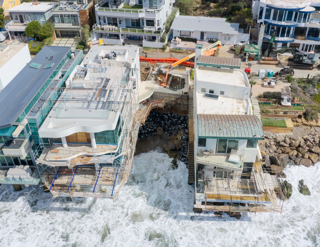 Nicolas Cage’s $10.5M Malibu mansion remains on edge of collapse week after massive sinkhole opened up