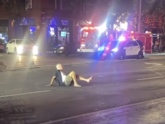 Unhinged man’s wild night out in West Hollywood goes way too far as cops, fire crews called