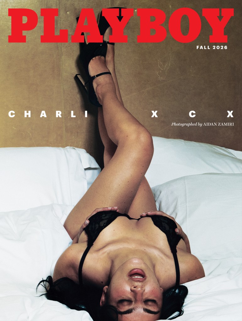 Charli XCX bares all in black lingerie for Playboy’s fall cover
