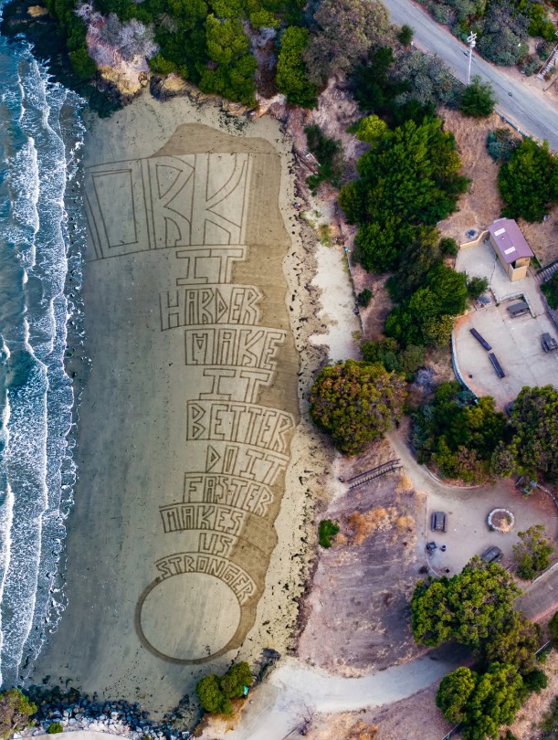 Mystery beach masterpieces appear overnight as California sand wizard unmasked