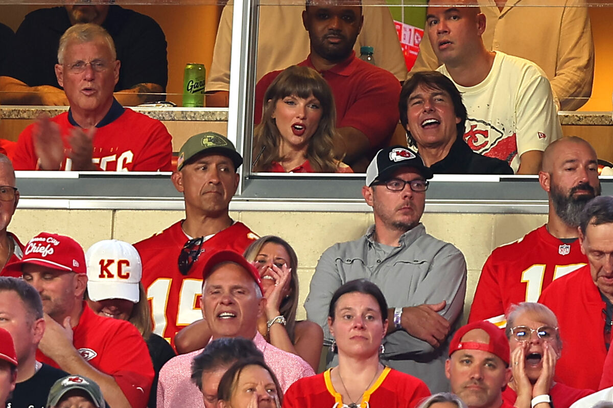 ESPN’s Pat McAfee shares insider details from Taylor Swift and Tom Cruise’s Chiefs suite moment