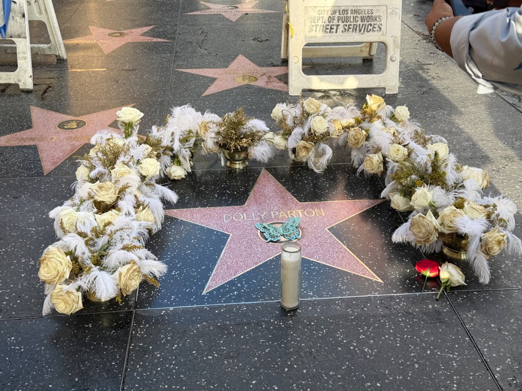 Dolly Parton’s Hollywood Walk of Fame star returned to glory with special ode to late singer after it was destroyed