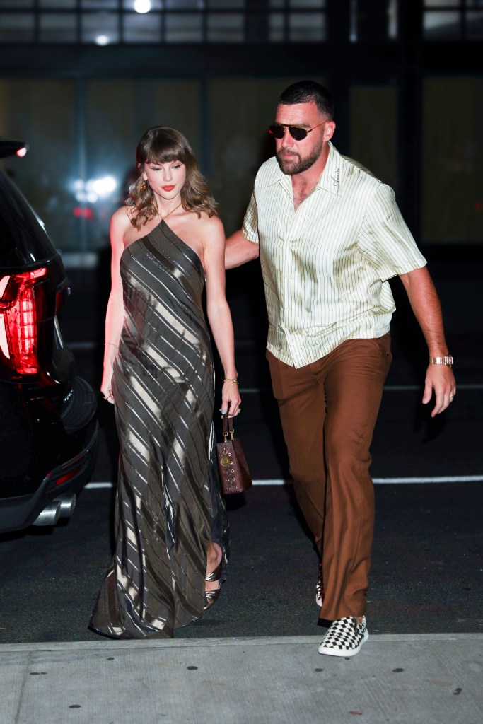 Taylor Swift and Travis Kelce hold hands at Patrick Mahomes’ birthday celebration