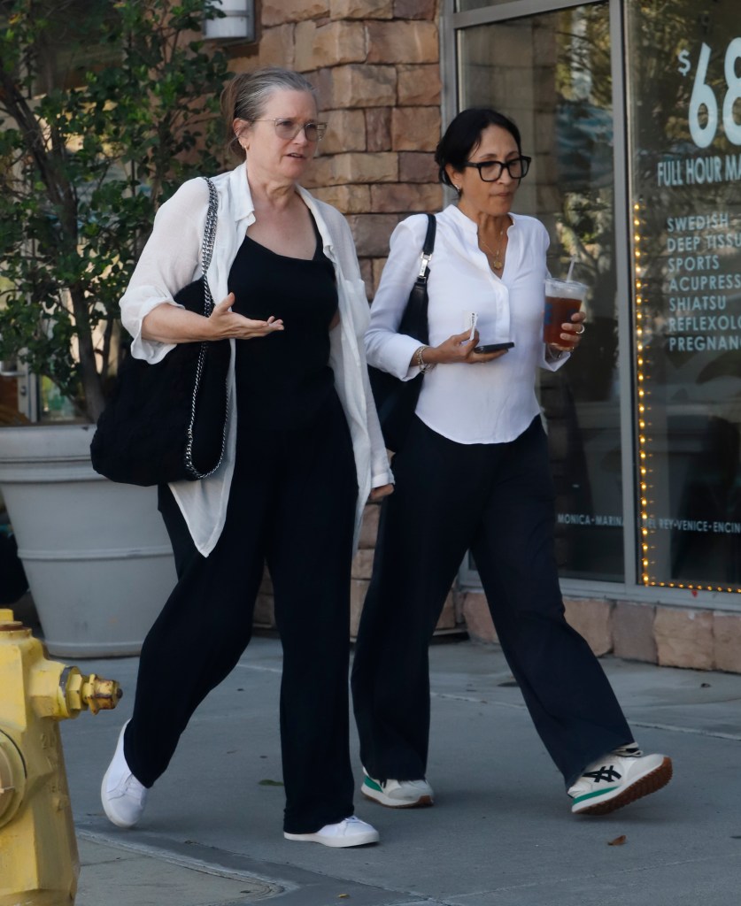 Bridget Fonda, 62, shows off slimmed-down figure in rare sighting nearly 25 years after quitting acting