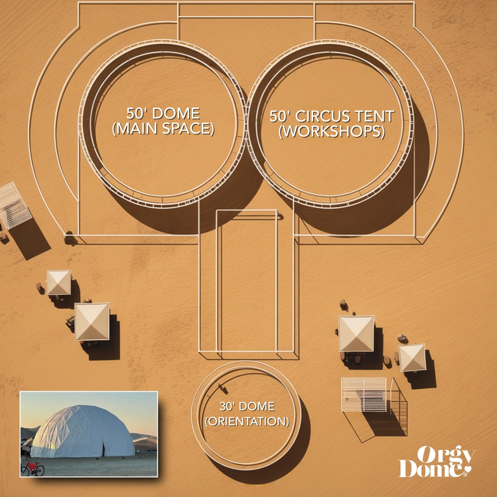 Burning Man’s destroyed Orgy Dome sex tent rises again with 15,000-condom donation