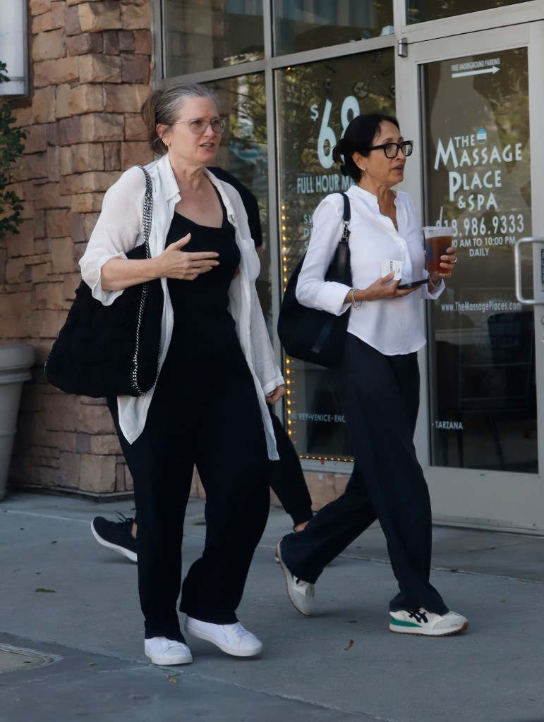 Bridget Fonda, 62, shows off slimmed-down figure in rare sighting nearly 25 years after quitting acting