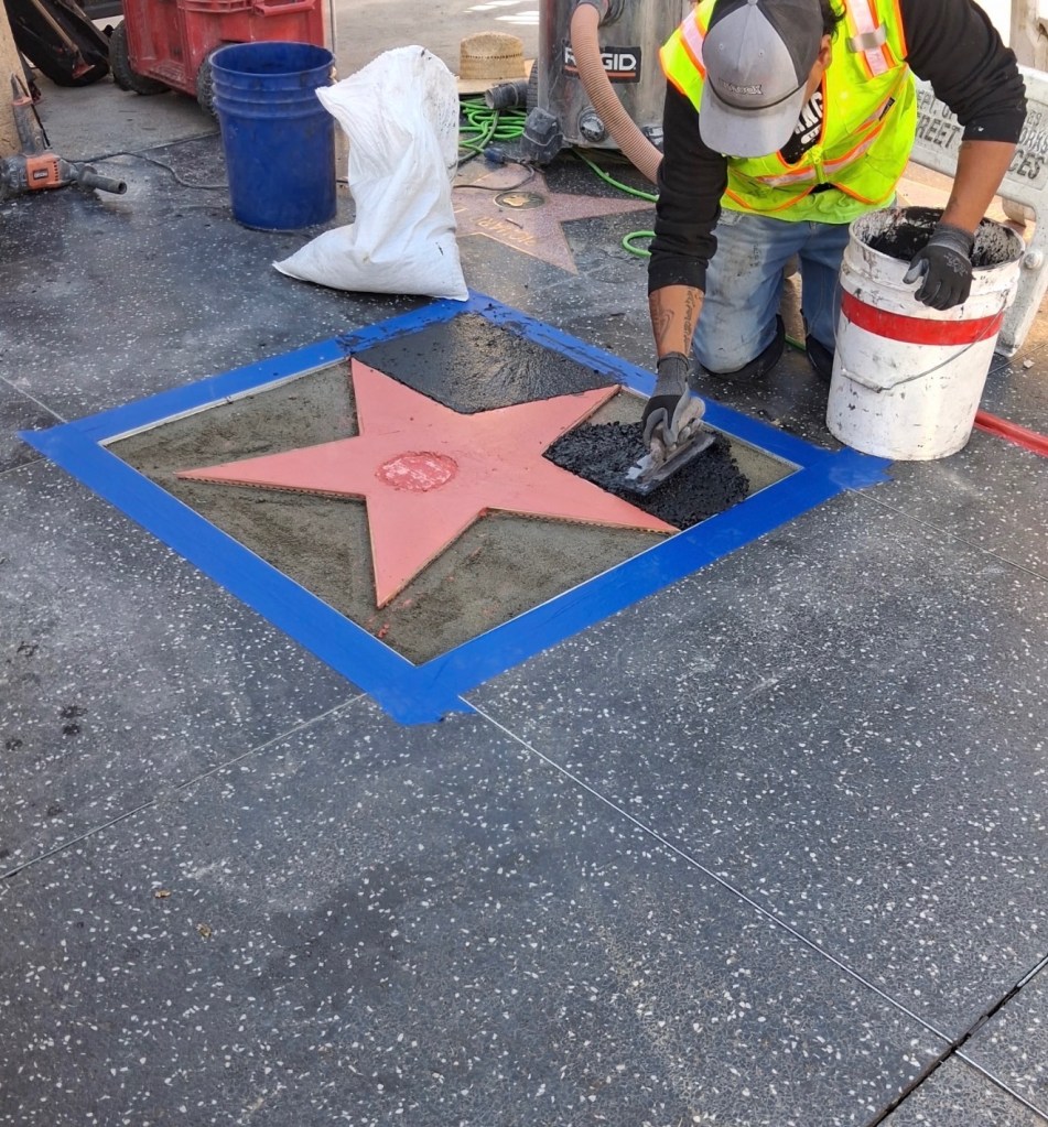 Dolly Parton’s Hollywood Walk of Fame star returned to glory with special ode to late singer after it was destroyed