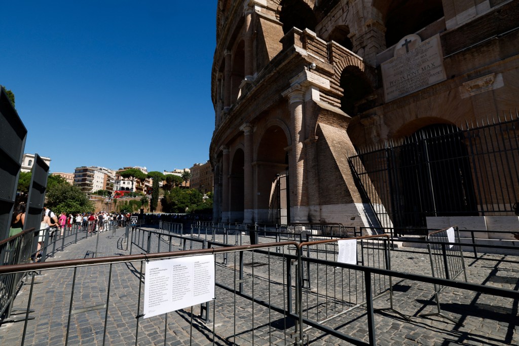 Italy’s Colosseum temporarily closes after worker killed in freak accident