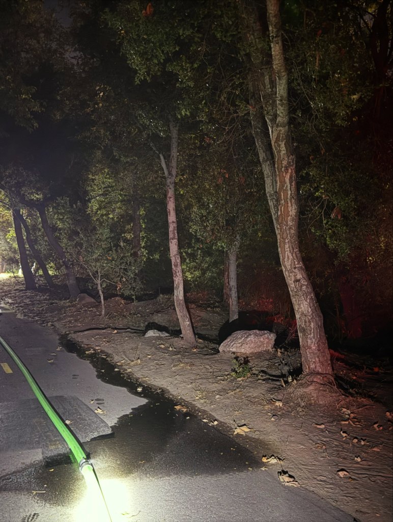Secret homeless bunker uncovered along ritzy California bike path after fire breaks out