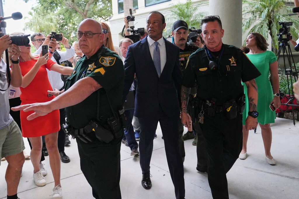 Vanessa Trump stands by Tiger Woods at DUI hearing as couple makes rare joint appearance