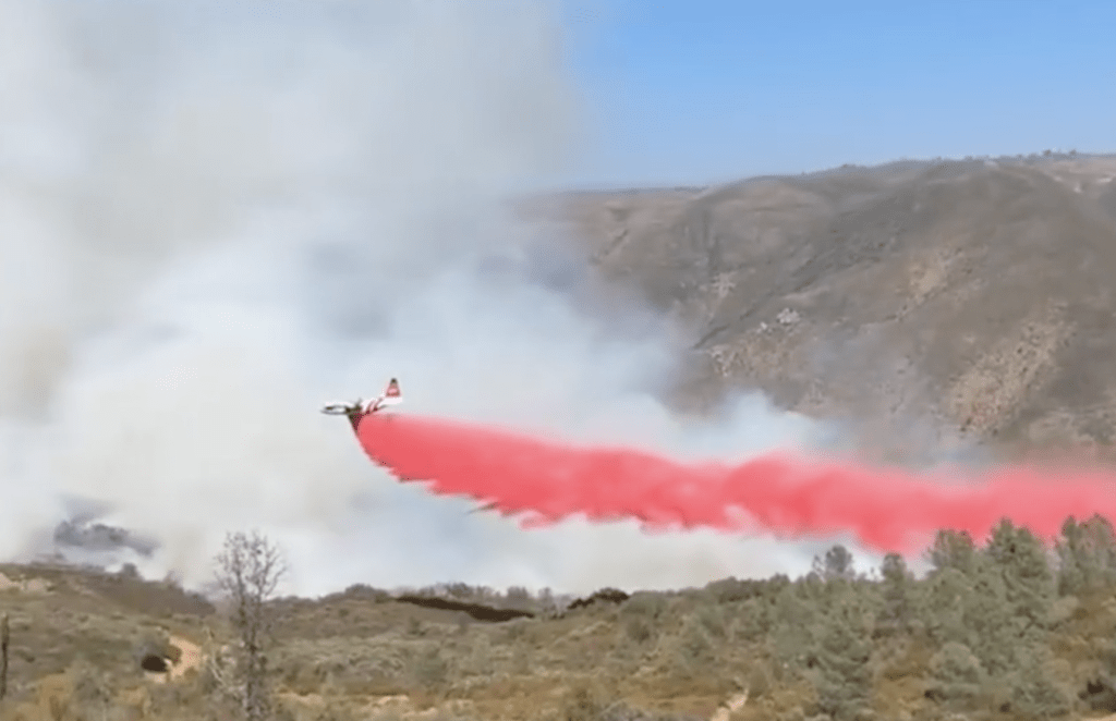 Colorado Fire sparked by truck flipping near Yosemite as heart-stopping dashcam emerges