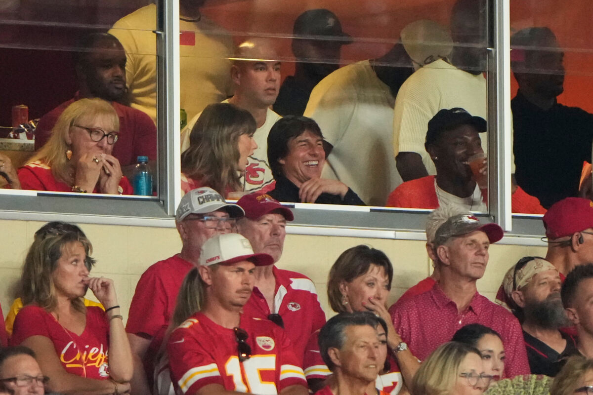 ESPN’s Pat McAfee shares insider details from Taylor Swift and Tom Cruise’s Chiefs suite moment