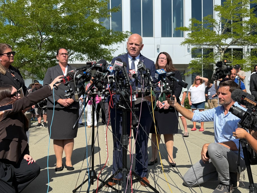 Lindsay Clancy supporters interrupt DA’s post-trial press conference, chanting he’s ‘corrupt’