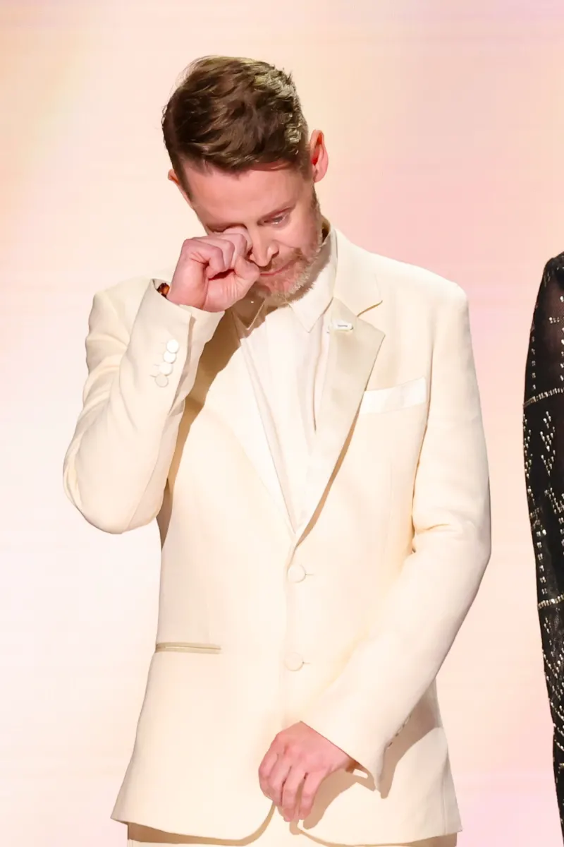 Macaulay Culkin chokes up honouring screen mom Catherine O'Hara at Emmys