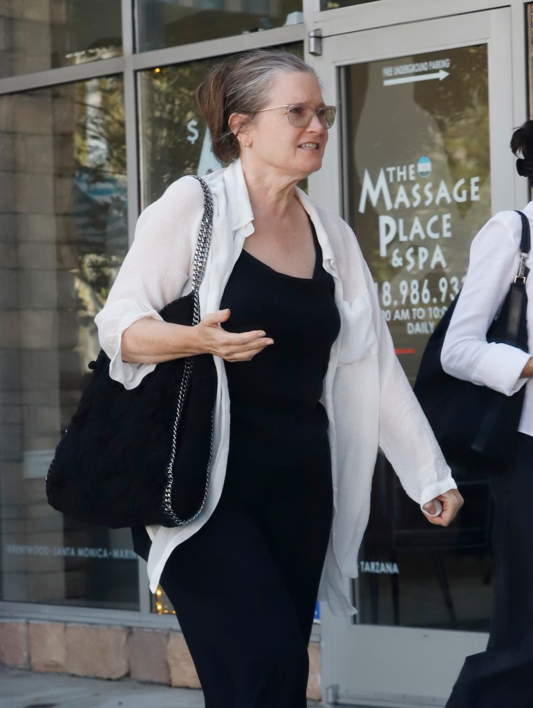 Bridget Fonda, 62, shows off slimmed-down figure in rare sighting nearly 25 years after quitting acting