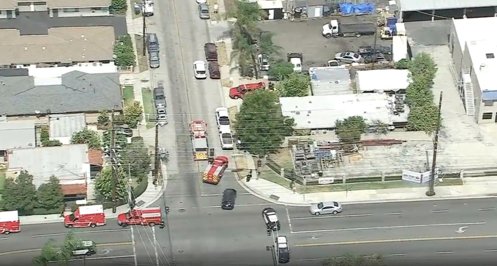 California town on lockdown as chemical leak sends yellow smoke spewing out of building