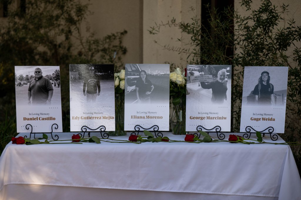 Emotional vigil held for NBC reporter and others killed in helicopter and Metro bus crash