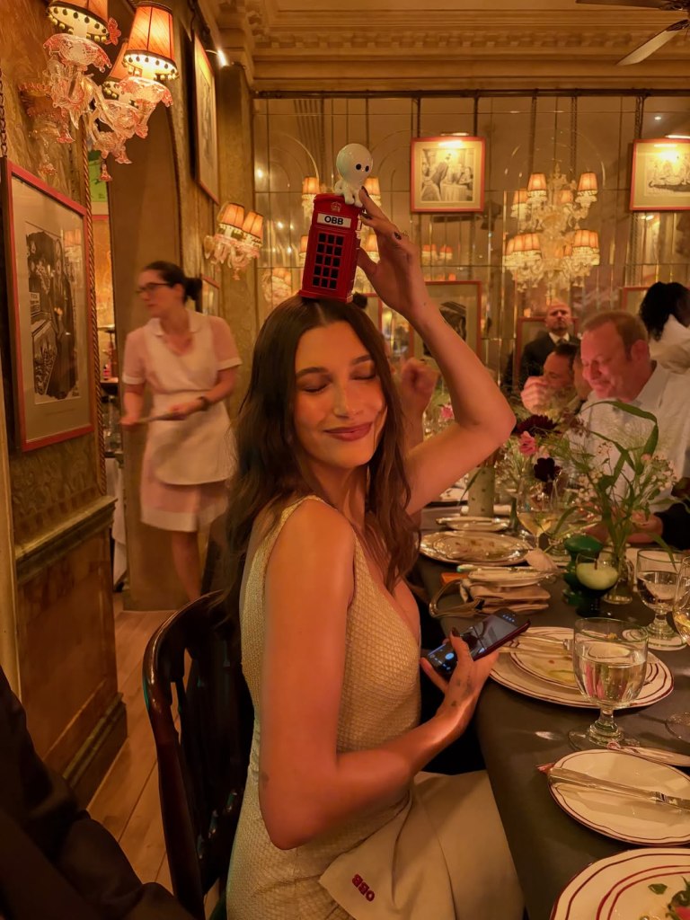 Hailey Bieber dazzles in Carolyn Bessette Kennedy’s wedding rehearsal dinner dress