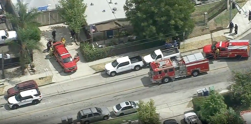 California town on lockdown as chemical leak sends yellow smoke spewing out of building