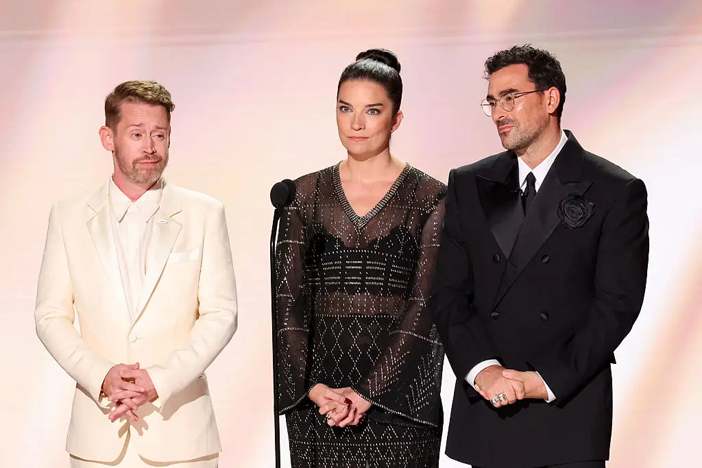 Macaulay Culkin chokes up honouring screen mom Catherine O'Hara at Emmys