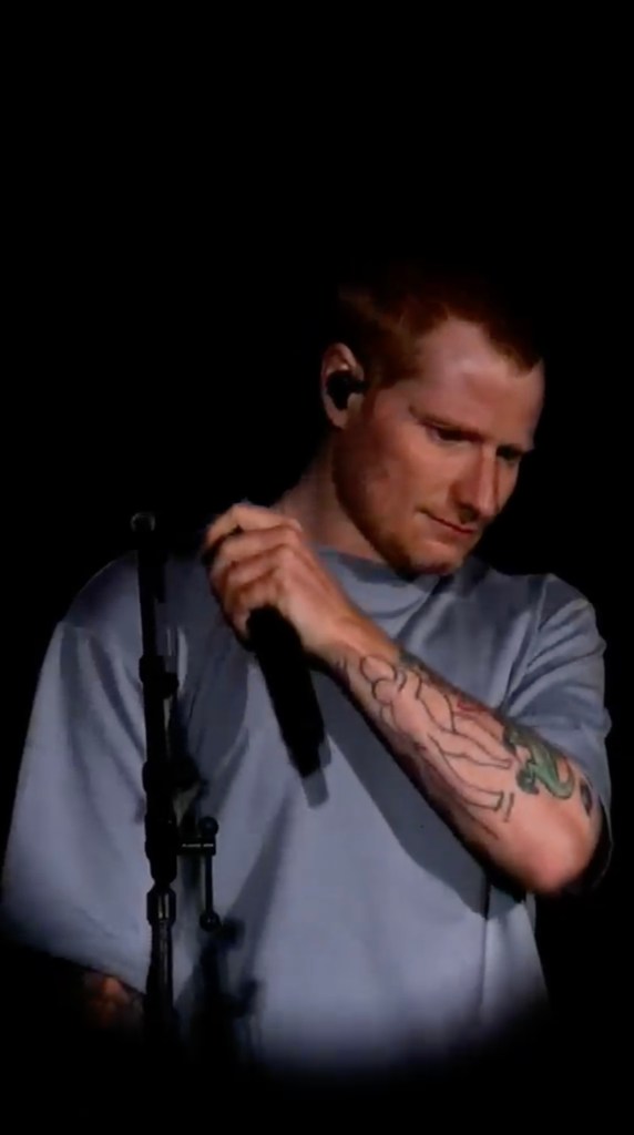 Ed Sheeran breaks down in tears as he returns to the stage for first show after Macklemore controversy: ‘I’m so, so sorry’