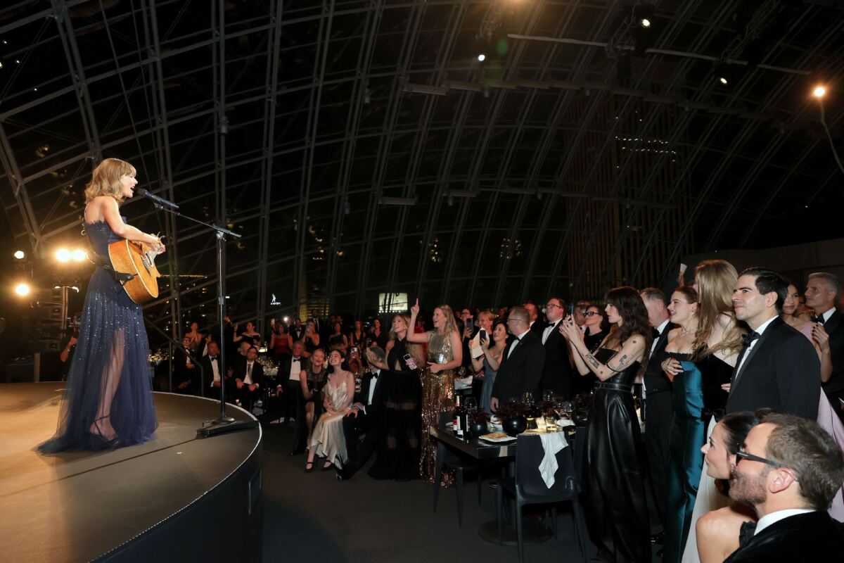 Taylor Swift shines in Ralph Lauren for Academy Museum 2026 performance