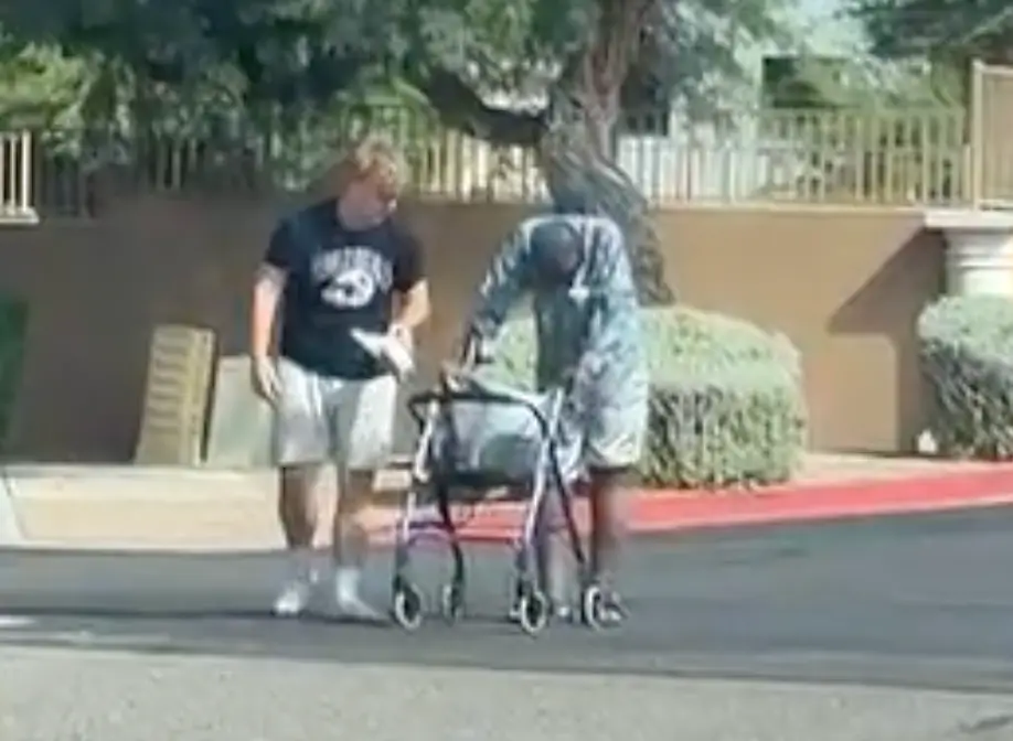 Teen speaks out after viral video showed him giving elderly man the shoes off his feet