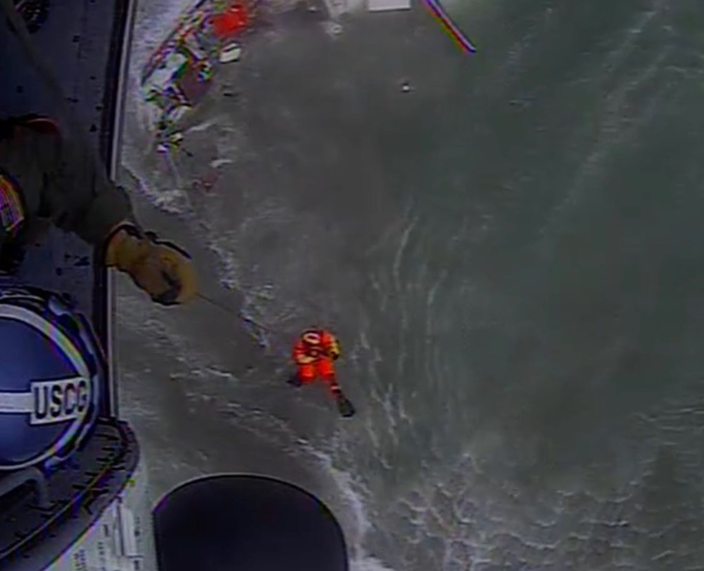Race against time to save California sailor trapped on sinking ship amid monster waves