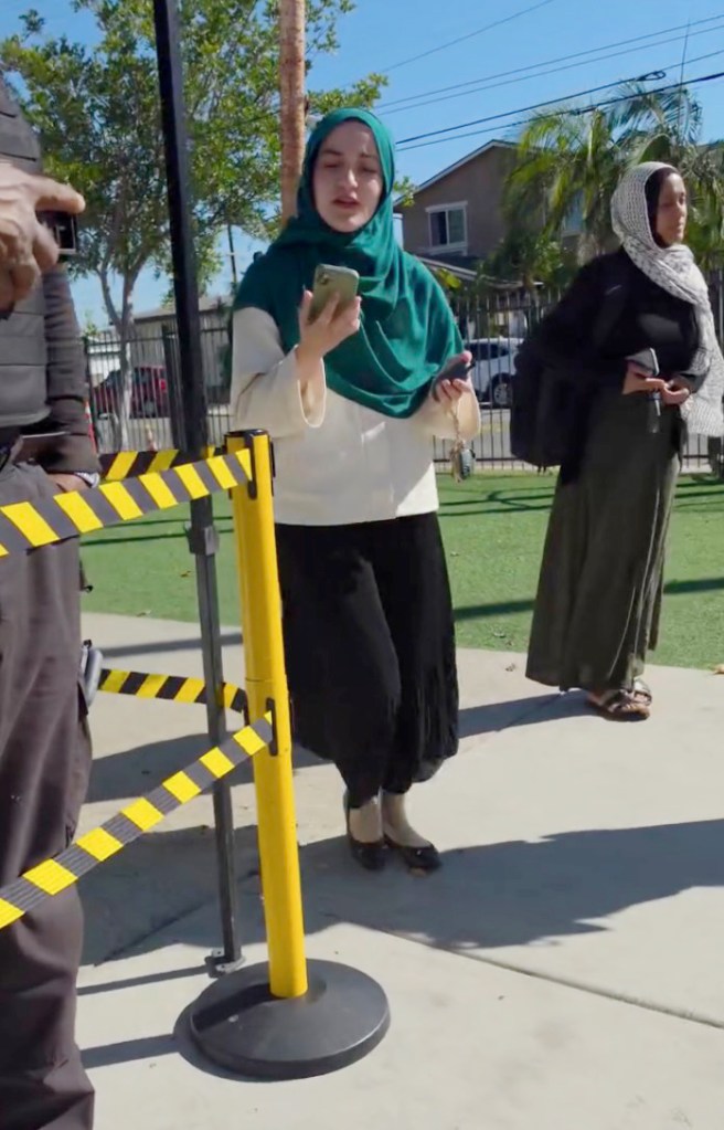 Deranged woman who sparked lockdown at San Diego mosque posts frantic videos begging for help before going on the run
