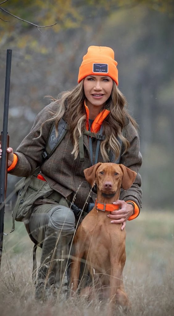 Internet freaks out as Kristi Noem poses with new hunting dog: ‘Please don’t kill him’