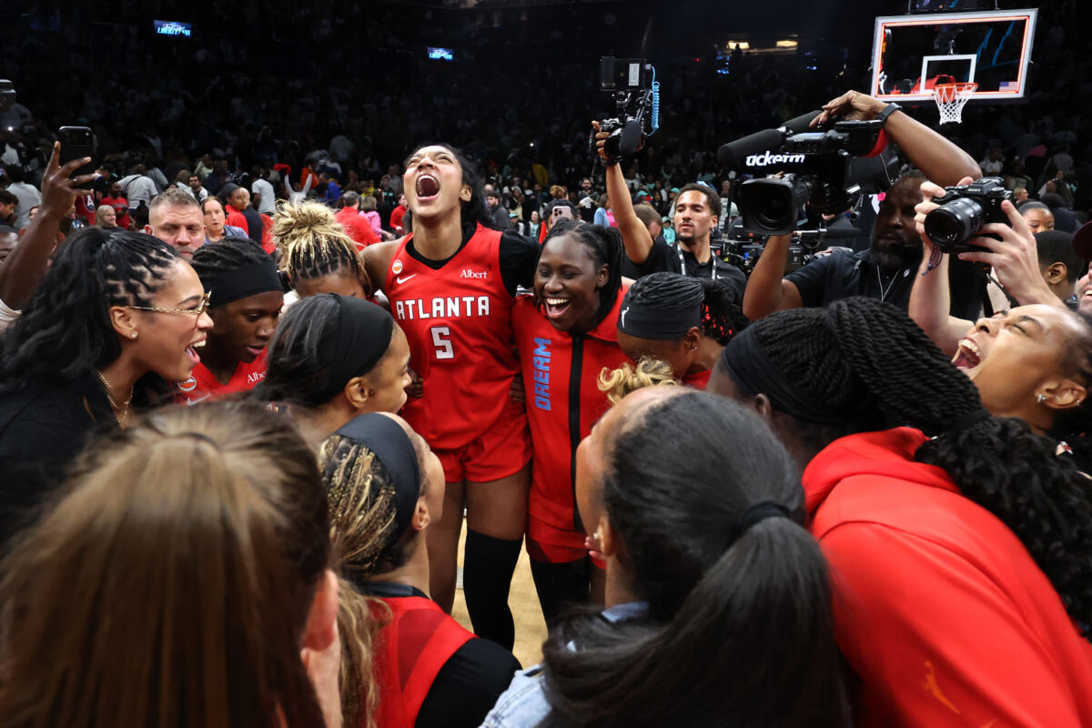 Atlanta Dream star Angel Reese splurges on teammates during lavish celebration dinner in NYC after WNBA semifinals win