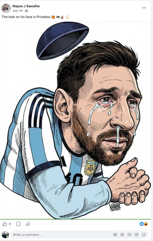 NYC teacher posts antisemitic meme of Lionel Messi