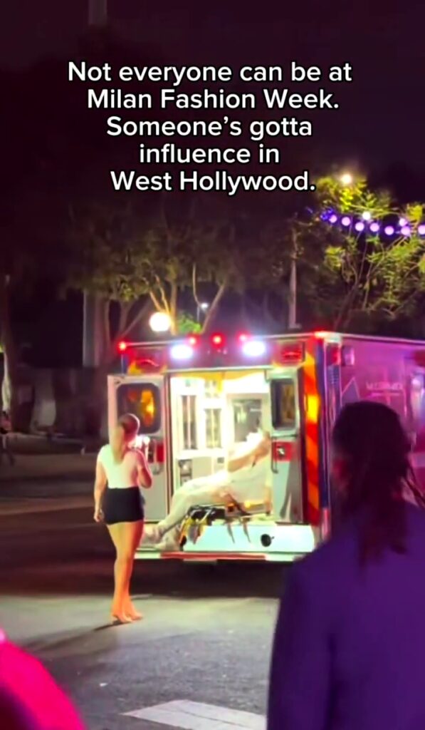 Viral content culture reaches ‘peak influencer dystopia’ as pair allegedly blocks ambulance for clicks