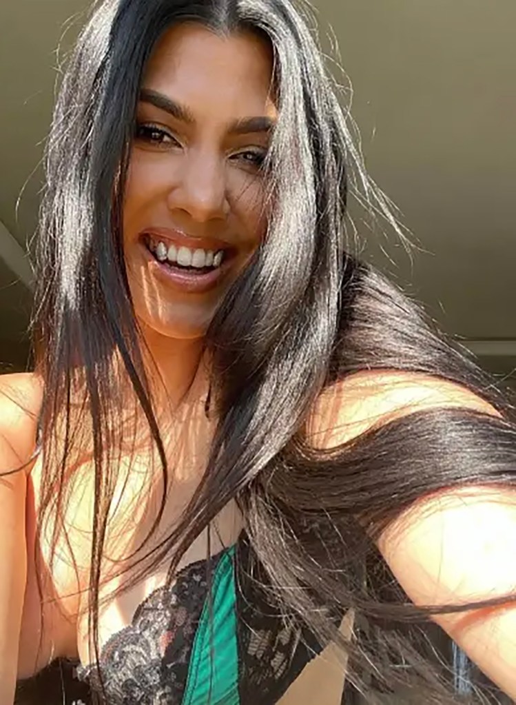 Kourtney Kardashian gets a head start on Halloween with lacy, bloody vampire look for Landon Barker’s birthday
