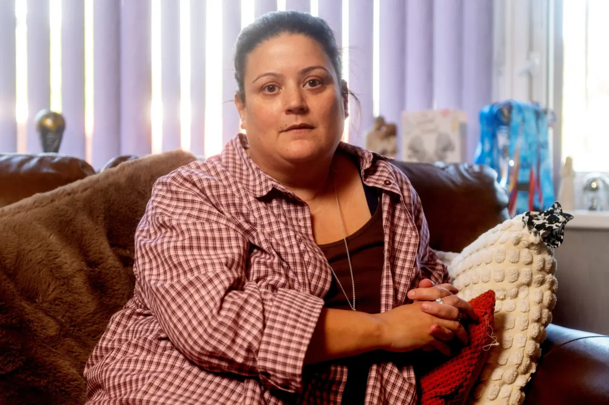 Woman fuming after neighbour illegally demolishes the other half of her semi-detached house