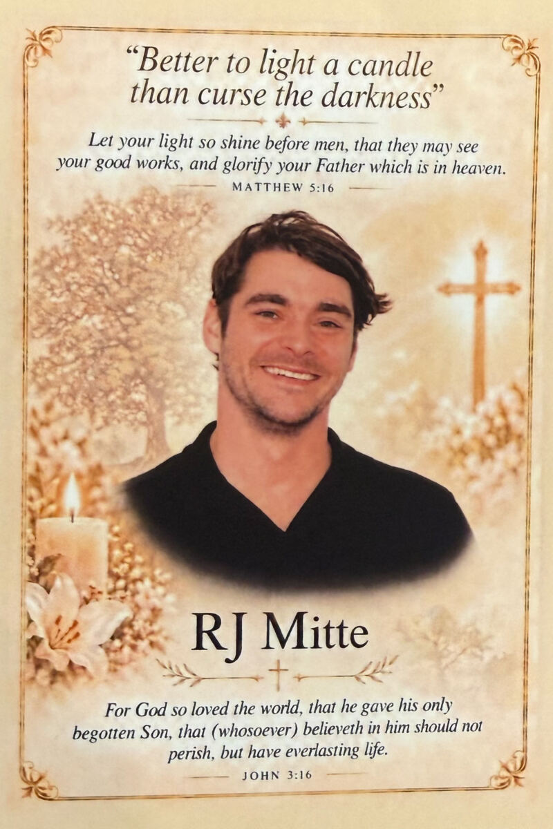 RJ Mitte’s sister breaks down in tears at ‘Breaking Bad’ actor’s memorial service: ‘I just really miss my brother’
