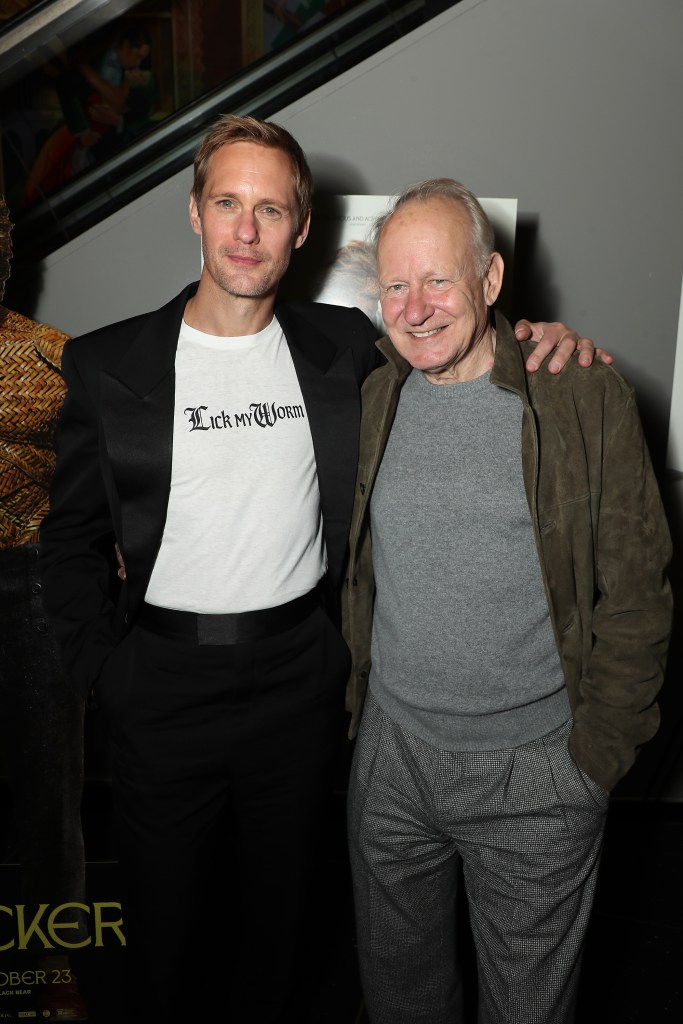 Alexander Skarsgård raises eyebrows with ‘Lick My Worm’ T-shirt at ‘Wicker’ screening