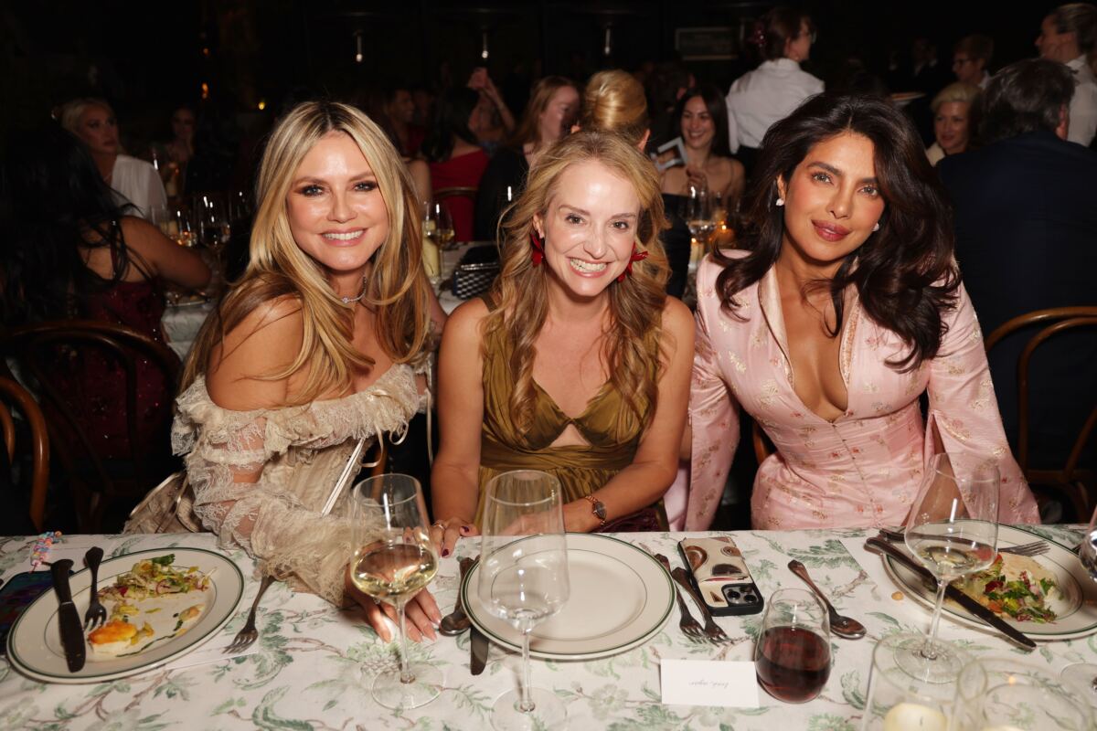 Heidi Klum’s tattered, stained lace corset gown looks like it survived a shipwreck