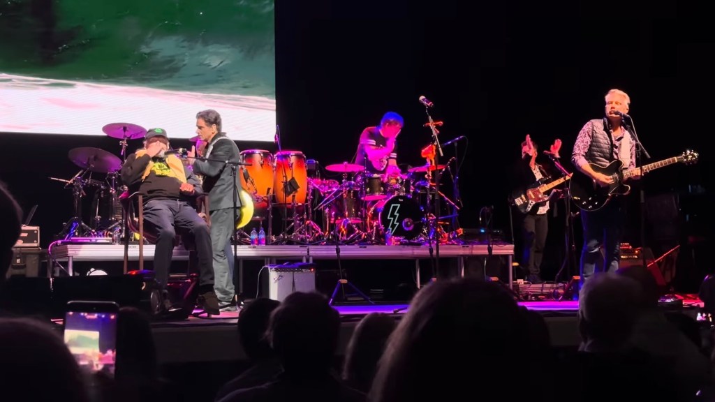 Footage of Beach Boys’ Mike Love sitting during performance goes viral as he battles ‘serious’ health challenges