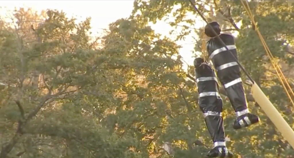 Halloween decorations of hanging bodies outside Pa. Home draws lynching comparisons — NAACP demands removal