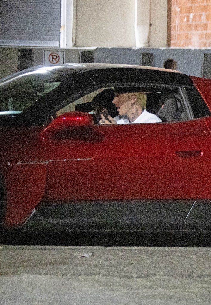 MGK spends the night at Dakota Johnson’s house after wrapping up studio session in LA