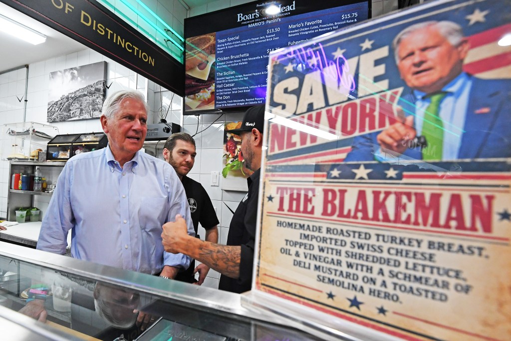 NYC deli names sandwich after GOP governor candidate Bruce Blakeman as he vows to bring down sky-high cost of lunch