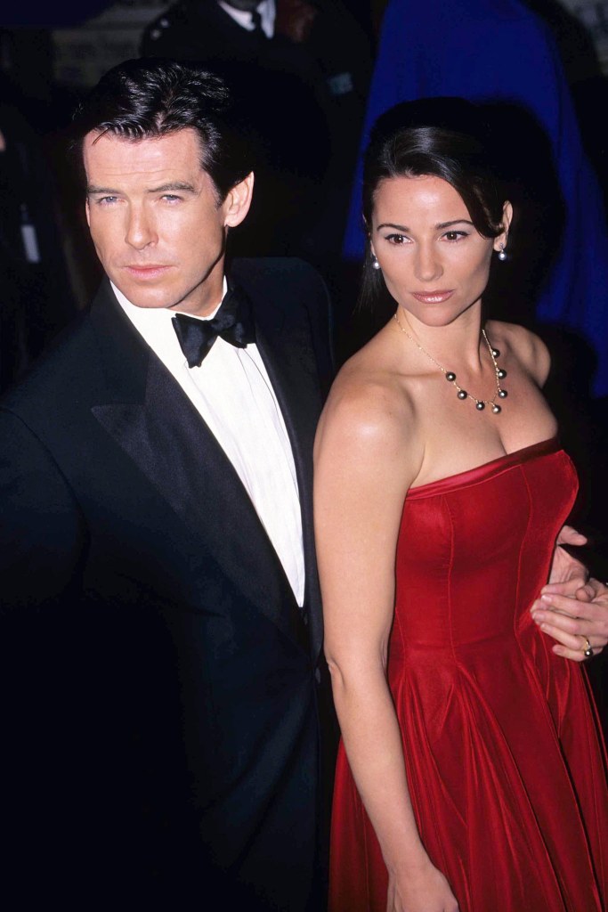Pierce Brosnan’s wife, Keely Shaye Smith, stuns in satin dress in rare family pic at mom’s 82nd birthday
