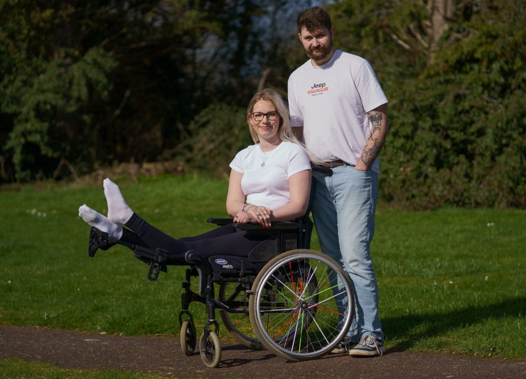 Woman plans to have legs amputated after legs locked straight, bent backwards