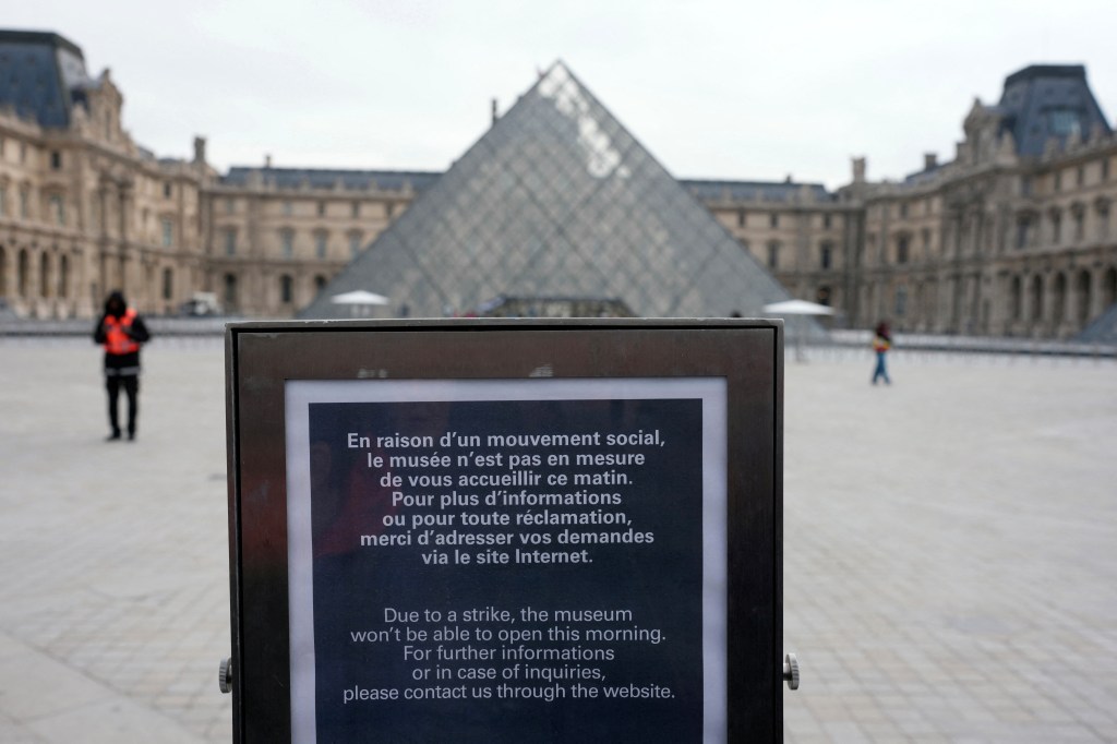 Paris to shut down the Louvre, other tourist attractions over fears of violent Saturday protests