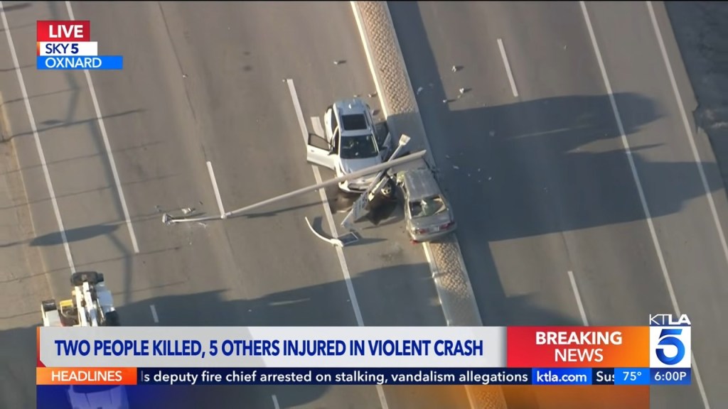 Suspect arrested in deadly 8-car California pileup that mangled vehicles, killed 2