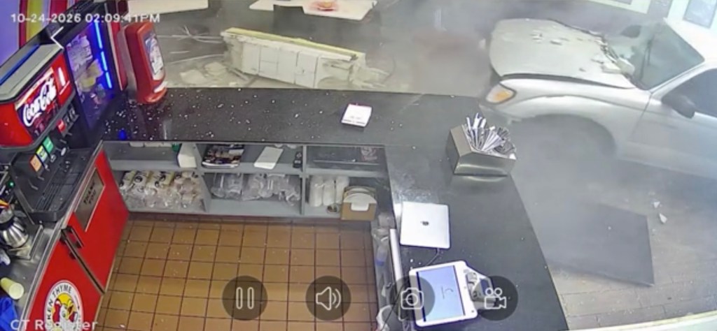 Suspected drunk driver plows truck through busy California restaurant in wild crash caught on video
