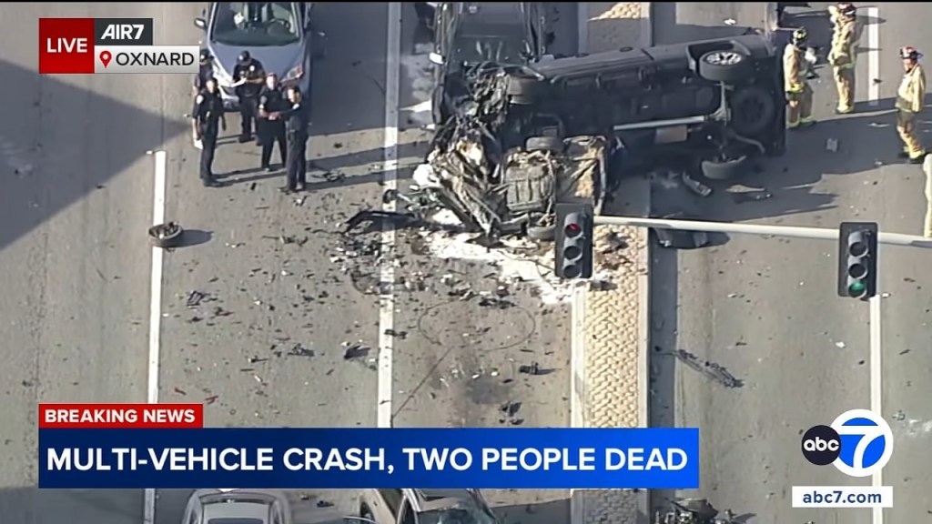 Suspect arrested in deadly 8-car California pileup that mangled vehicles, killed 2