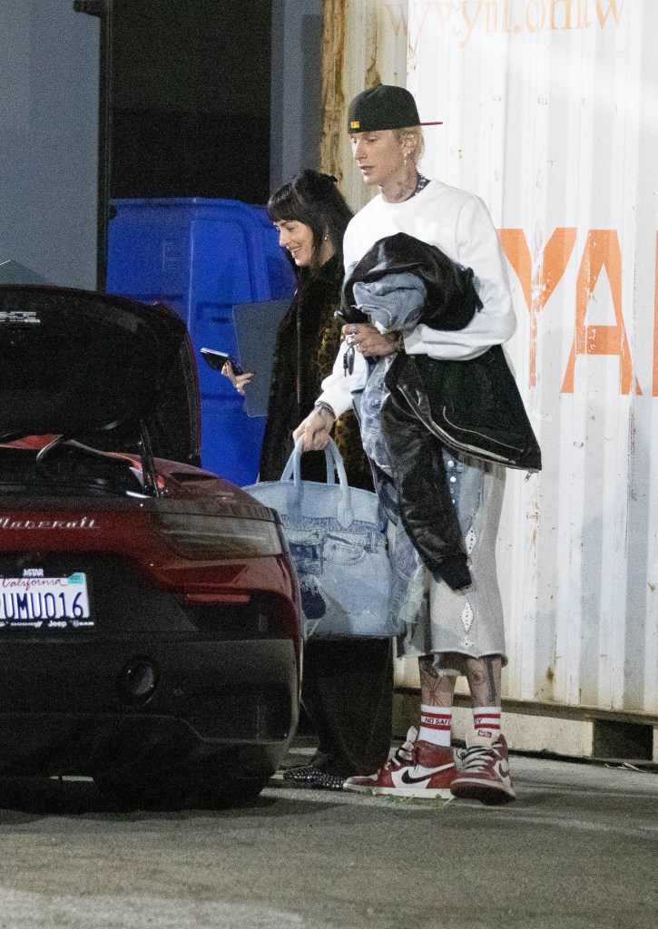 MGK spends the night at Dakota Johnson’s house after wrapping up studio session in LA