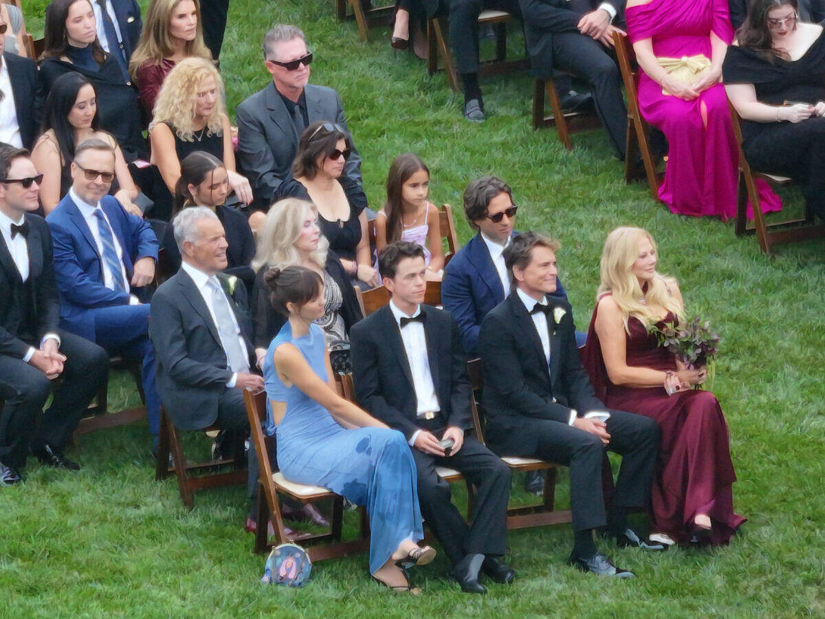 Chad Lowe, wife and kids make first public outing since Fiona’s death at nephew Matthew’s star-studded wedding